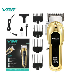 Tagliacapelli Elettrico Trimmer Barba Regolabile Professionale Vgr V-680 Display         
