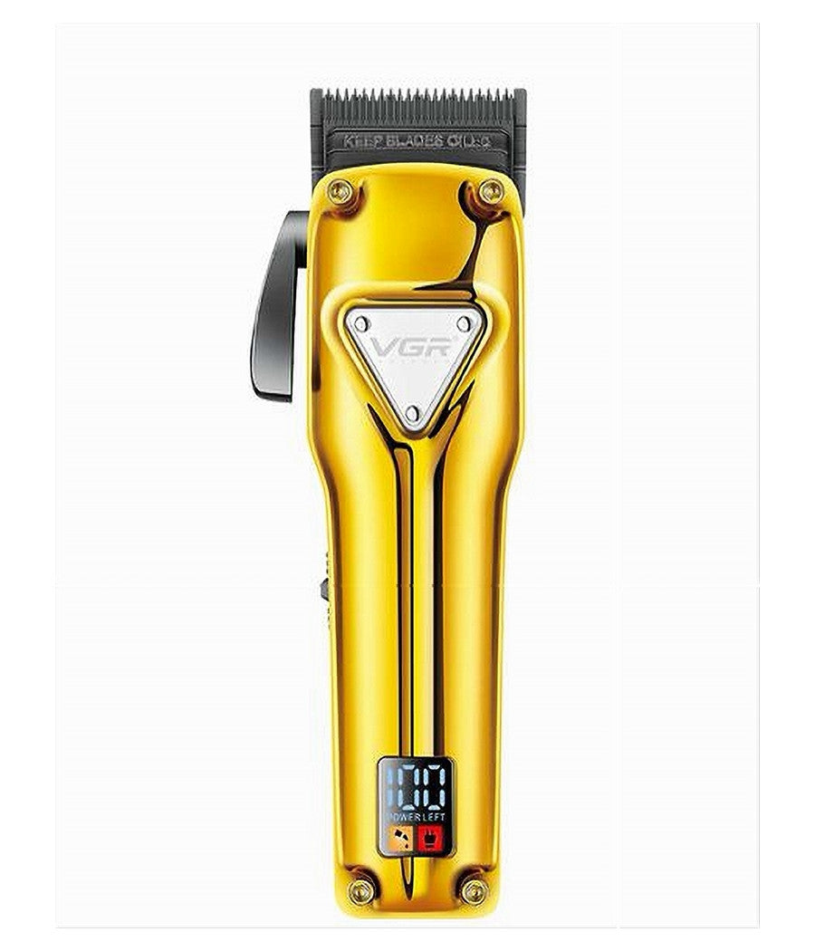 Tagliacapelli In Metallo Senza Fili Professionale Ricaricabile Usb Display V-136         