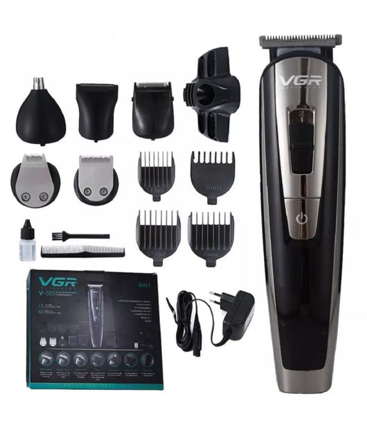 Tagliacapelli Multifunzione 6 In 1 Rasoio Ricaricabile Elettrico Cordless V-025         