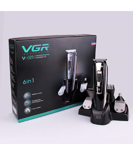 Tagliacapelli Multifunzione 6 In 1 Rasoio Ricaricabile Elettrico Cordless V-025         