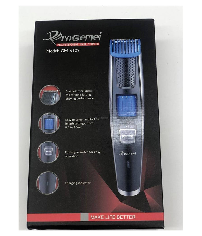 Tagliacapelli Professionale A Batteria Gm-6127 Regolabile Trimmer Capelli Barba         