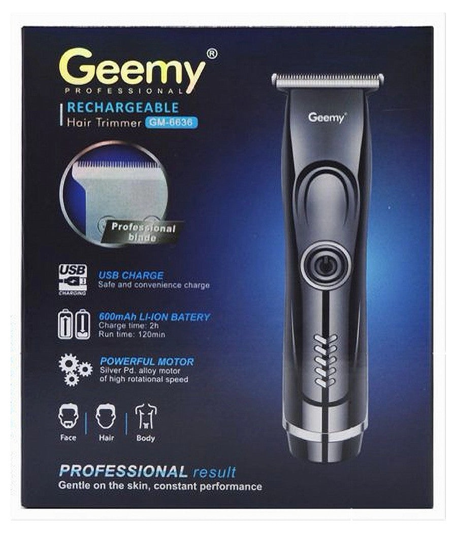 Tagliacapelli Professionale A Batteria Ricaricabile Usb Rasoio Senza Fili Gm-6636         
