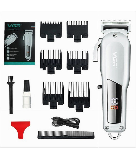 Tagliacapelli Professionale A Batteria Usb Elettrico Display Lcd Rasoio Vgr V-278         