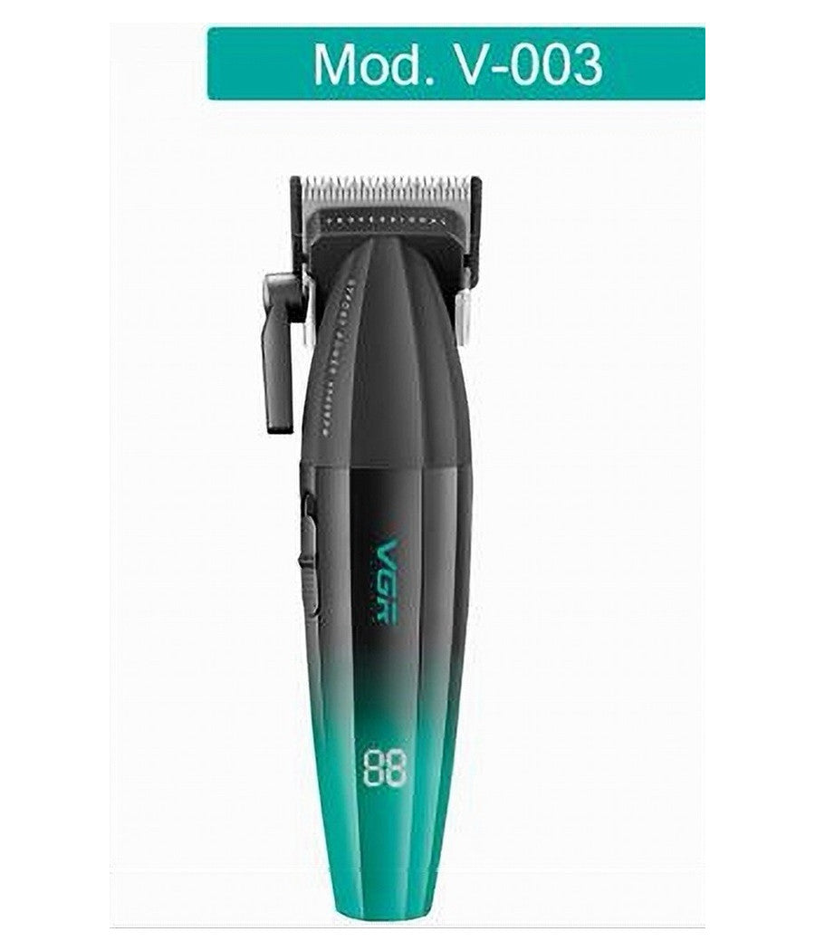 Tagliacapelli Professionale Alloggiamento In Metallo Display Digitale Batteria V-003         