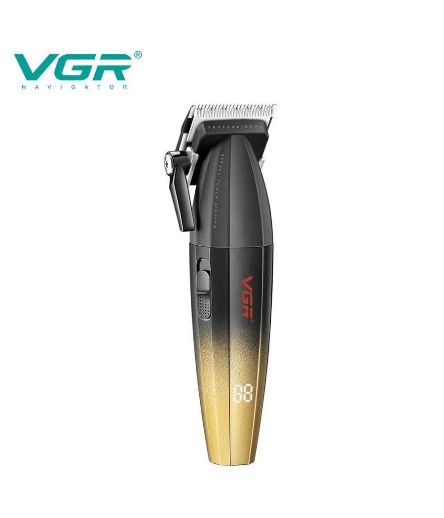 Tagliacapelli Professionale Alloggiamento In Metallo Display Digitale Batteria V-003         