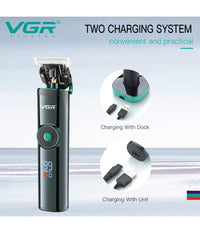 Tagliacapelli Professionale Barba Trimmer Ricarica Rapida Con Pettini Guida V671         