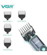 Tagliacapelli Professionale Barba Trimmer Ricarica Rapida Con Pettini Guida V671         