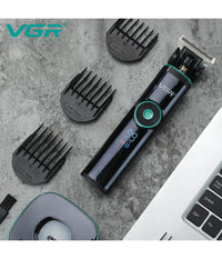 Tagliacapelli Professionale Barba Trimmer Ricarica Rapida Con Pettini Guida V671         