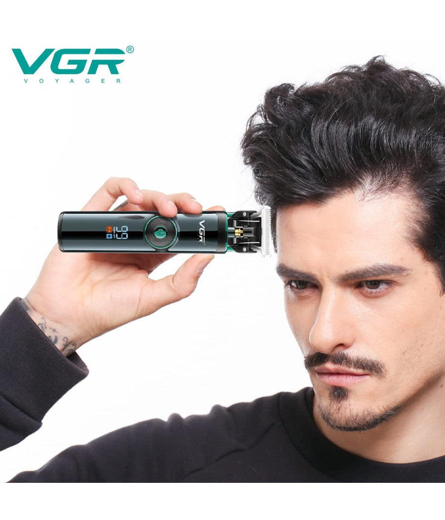 Tagliacapelli Professionale Barba Trimmer Ricarica Rapida Con Pettini Guida V671         