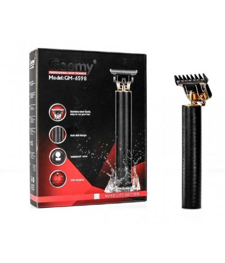 Tagliacapelli Professionale Batteria Con Doppie Punte Tagliabordi Trimmer Gm6598         