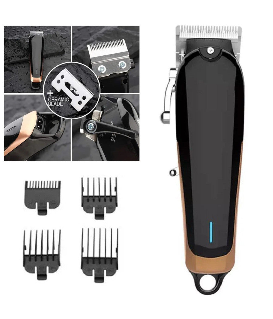 Tagliacapelli Professionale Clipper Trimmer Silenzioso Con Batteria Led Q-lf530         