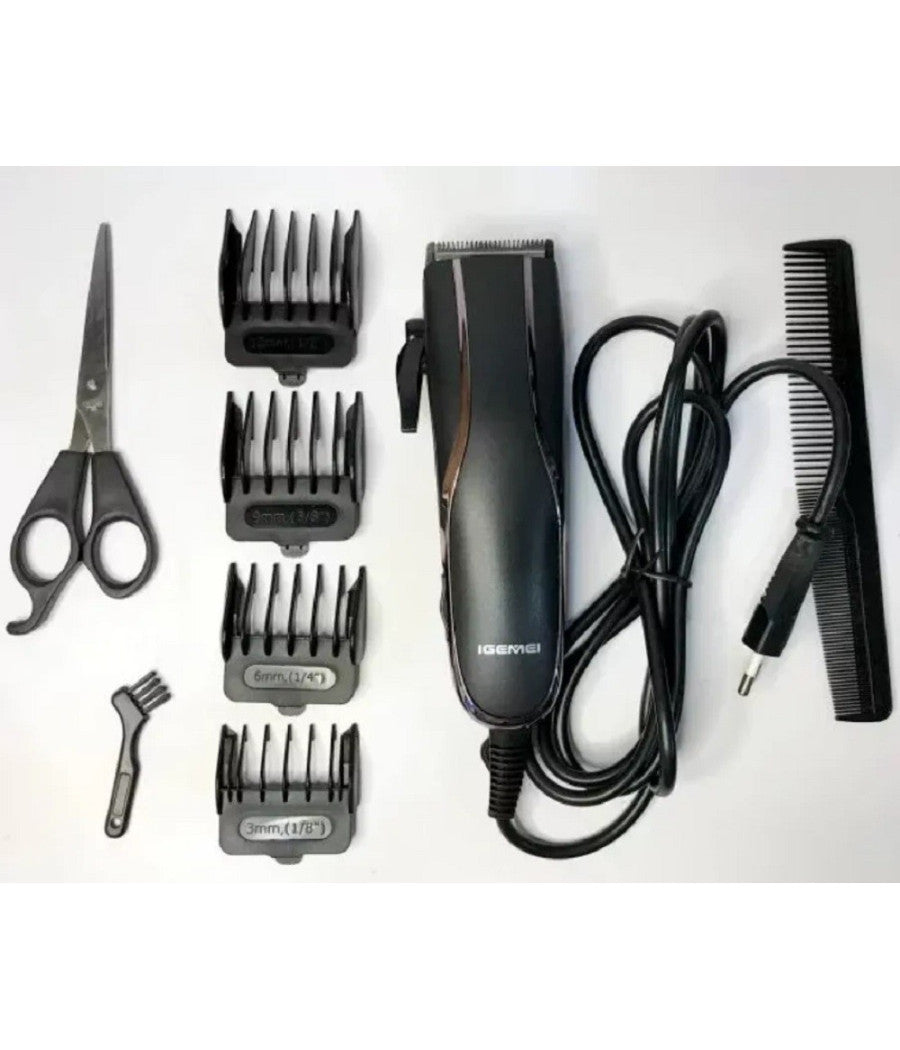 Tagliacapelli Professionale Con Filo Trimmer Elettrico Gm-811 Con Lama In Titanio         