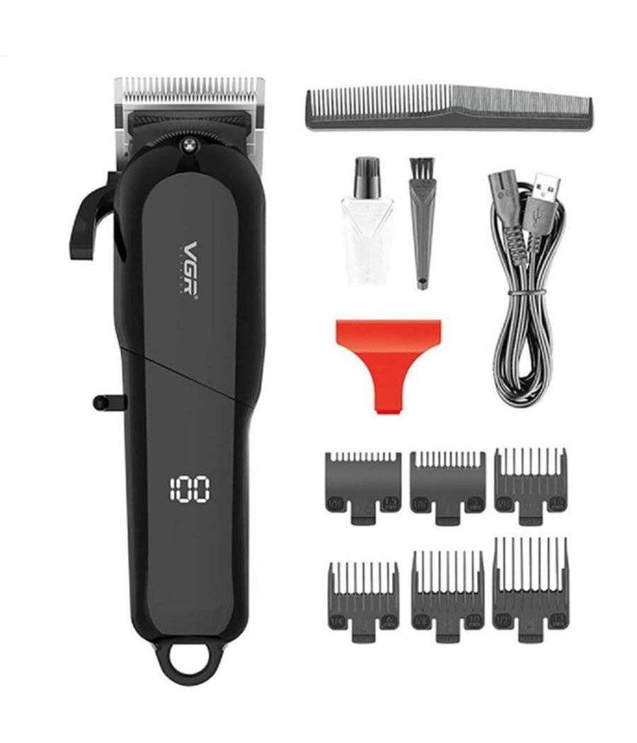 Tagliacapelli Professionale Con/senza Filo Con Display Led Rasoio Usb Vgr V-118         