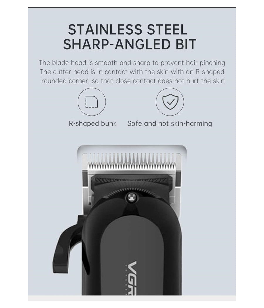 Tagliacapelli Professionale Con/senza Filo Con Display Led Rasoio Usb Vgr V-118         