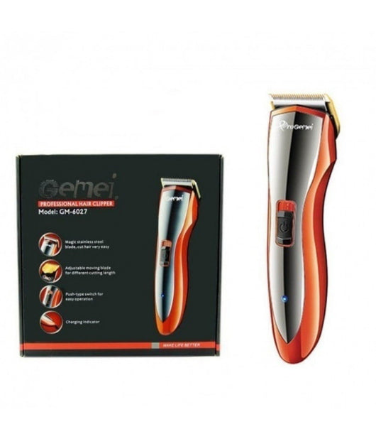 Tagliacapelli Professionale Cordless Uomo Ricaricabile Rifinitore Barba Gm-6027         