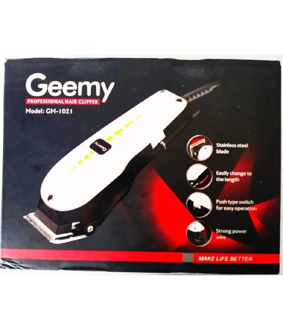 Tagliacapelli Professionale Elettrico Con Filo Trimmer Regola Barba Geemy Gm1021         