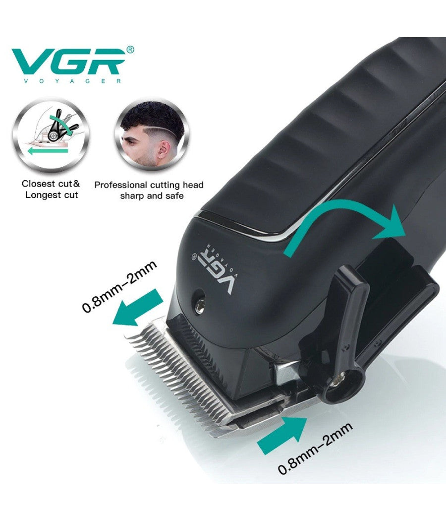 Tagliacapelli Professionale Elettrico Per Uomo Senza Fili Usb Ricaricabile V-683         