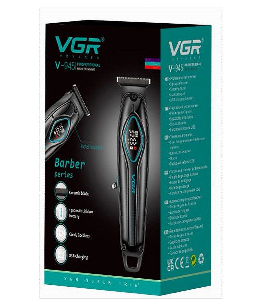 Tagliacapelli Professionale Elettrico Senza Fili Ricaricabile Lama Ceramica V945         