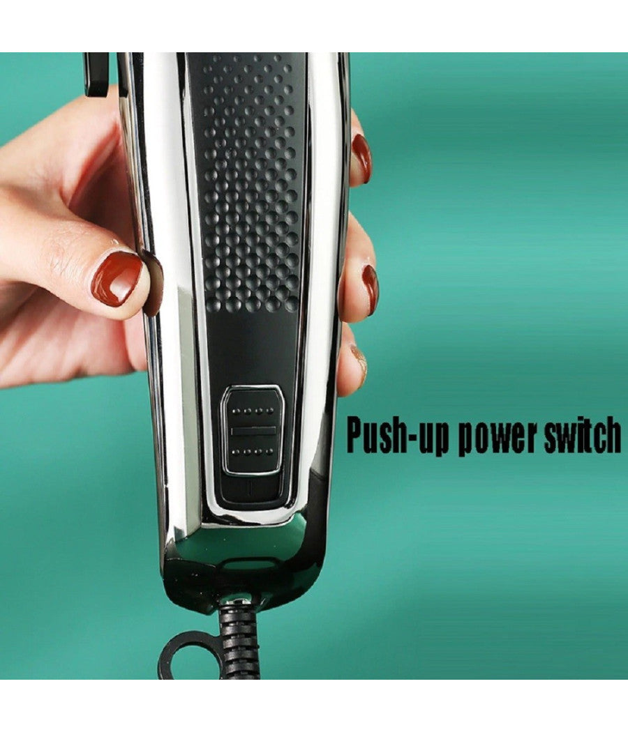 Tagliacapelli Professionale Filo Elettrico Uomo Lama In Ceramica Regolabile V120         