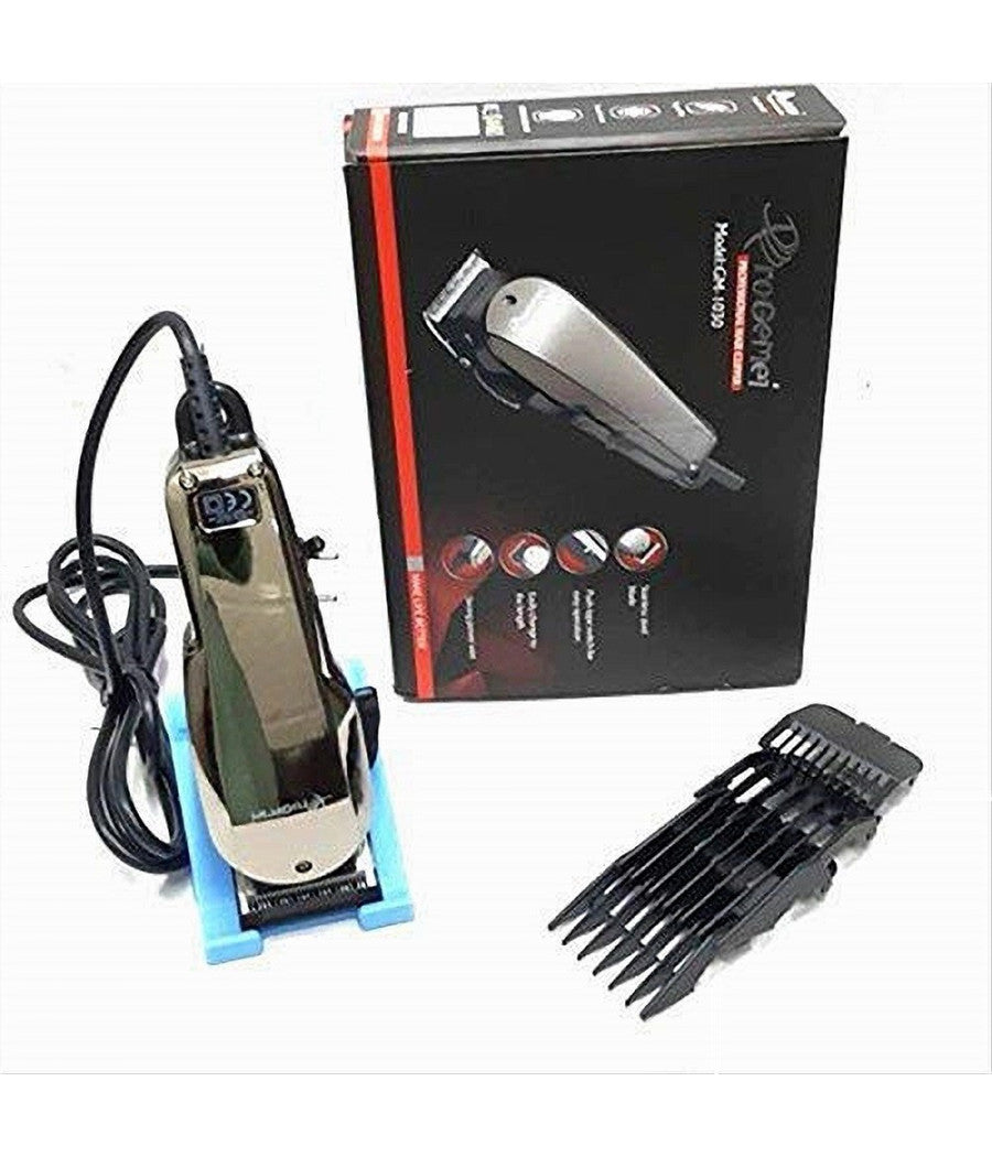 Tagliacapelli Professionale Gm-1030 Trimmer Elettrico Con Filo Rasoio Per Uomo         