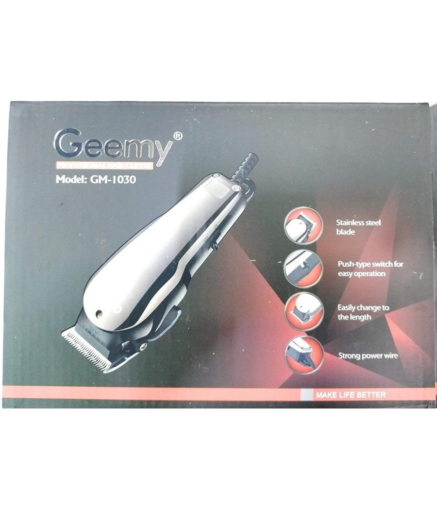 Tagliacapelli Professionale Gm-1030 Trimmer Elettrico Con Filo Rasoio Per Uomo         