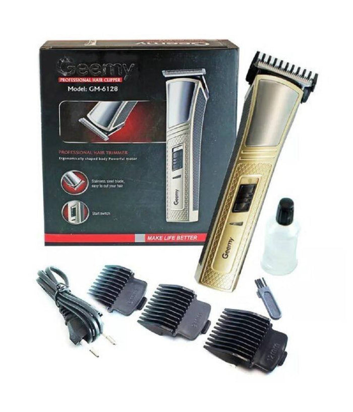 Tagliacapelli Professionale Gm-6128 Trimmer Regolabarba Elettrico Ricaricabile         