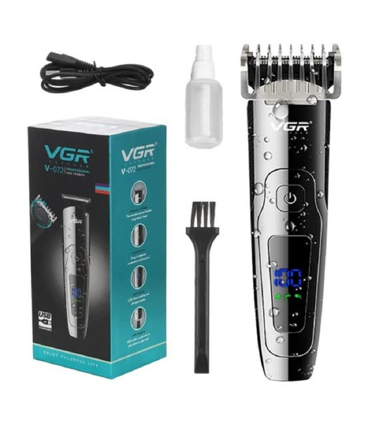 Tagliacapelli Professionale Impermeabile Ricaricabile Usb Trimmer Barba Vgr V072         