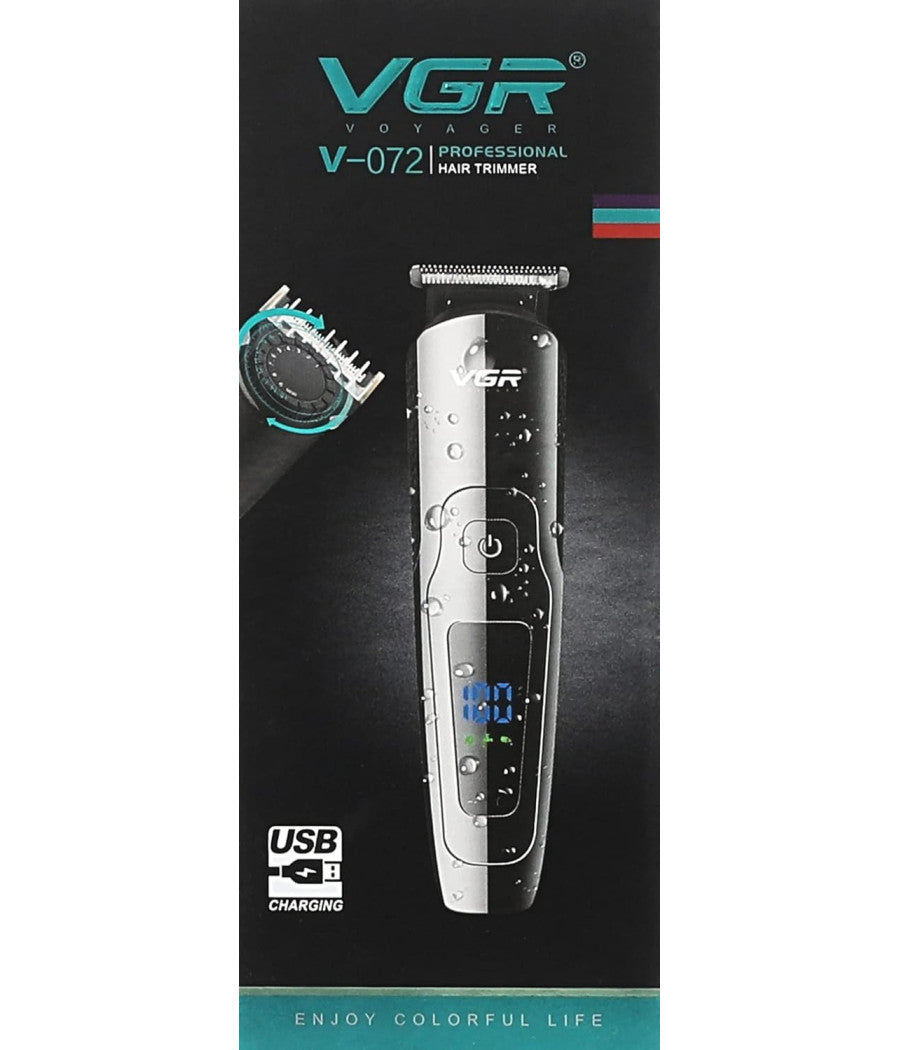 Tagliacapelli Professionale Impermeabile Ricaricabile Usb Trimmer Barba Vgr V072         