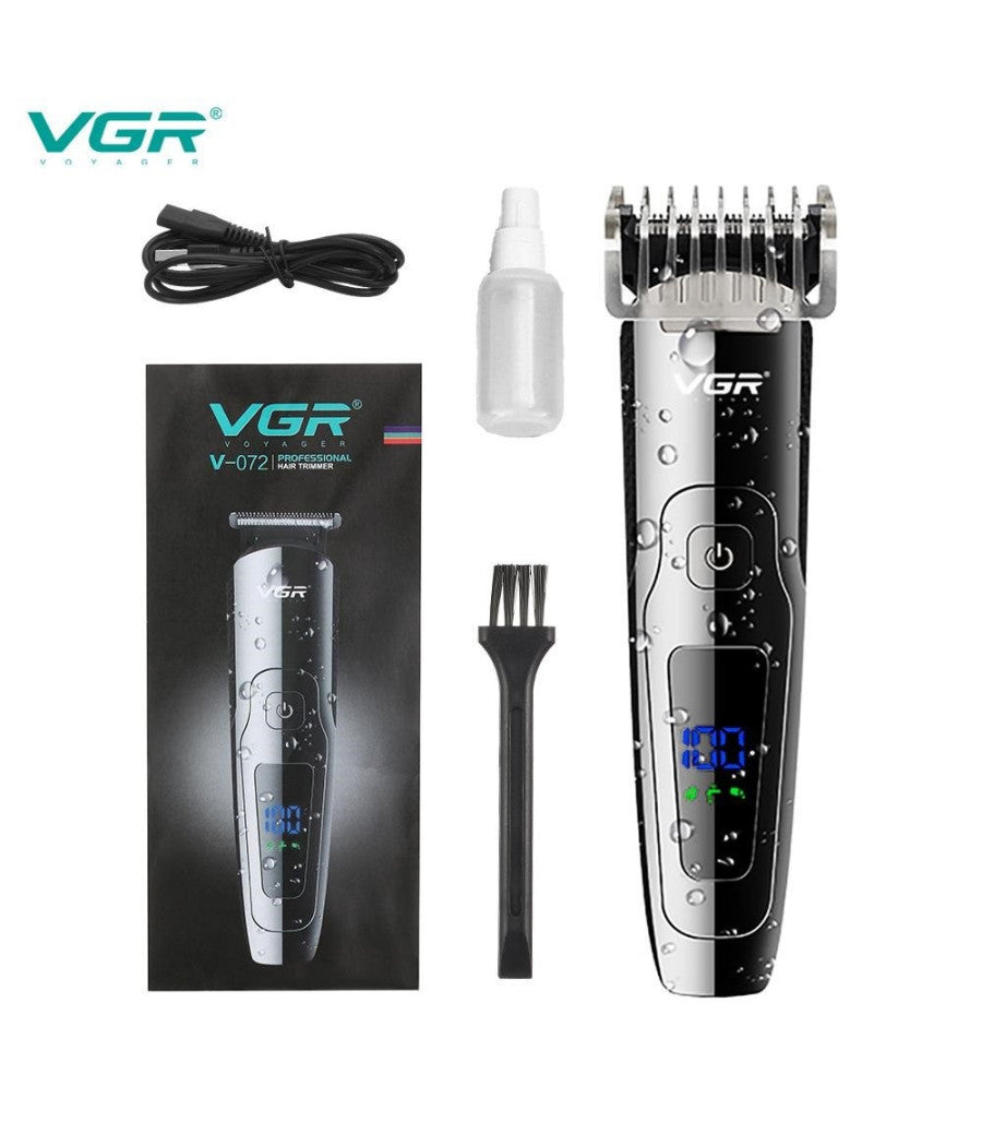 Tagliacapelli Professionale Impermeabile Ricaricabile Usb Trimmer Barba Vgr V072         