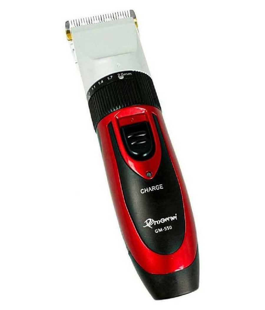 Tagliacapelli Professionale Rasoio Elettrico Doppia Batteria Ricaricabile Gm-550         