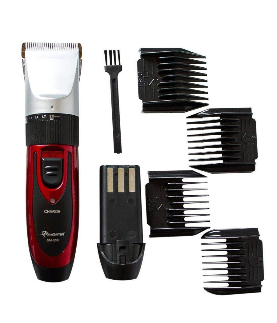 Tagliacapelli Professionale Rasoio Elettrico Doppia Batteria Ricaricabile Gm-550         