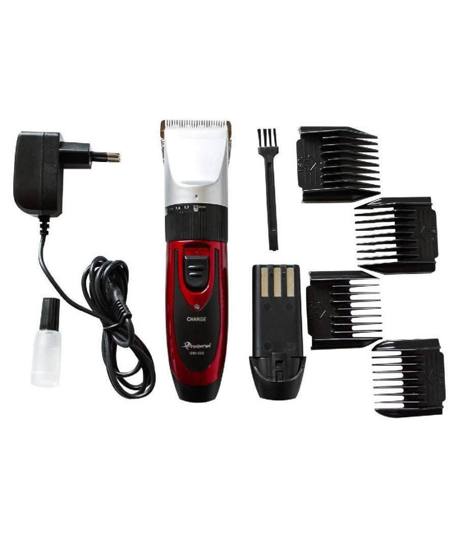 Tagliacapelli Professionale Rasoio Elettrico Doppia Batteria Ricaricabile Gm-550         