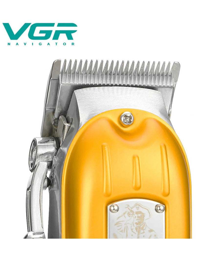 Tagliacapelli Professionale Ricaricabile Con 4 Pettini Regolabili Rasoio V-117         