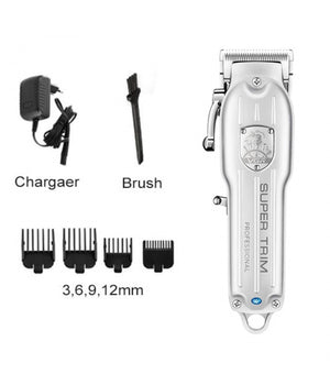 Tagliacapelli Professionale Ricaricabile Con 4 Pettini Regolabili Rasoio V-117         