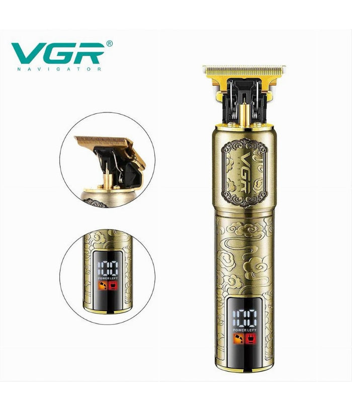 Tagliacapelli Professionale Ricaricabile Senza Fili Regolabarba Usb Rasoio V-073         