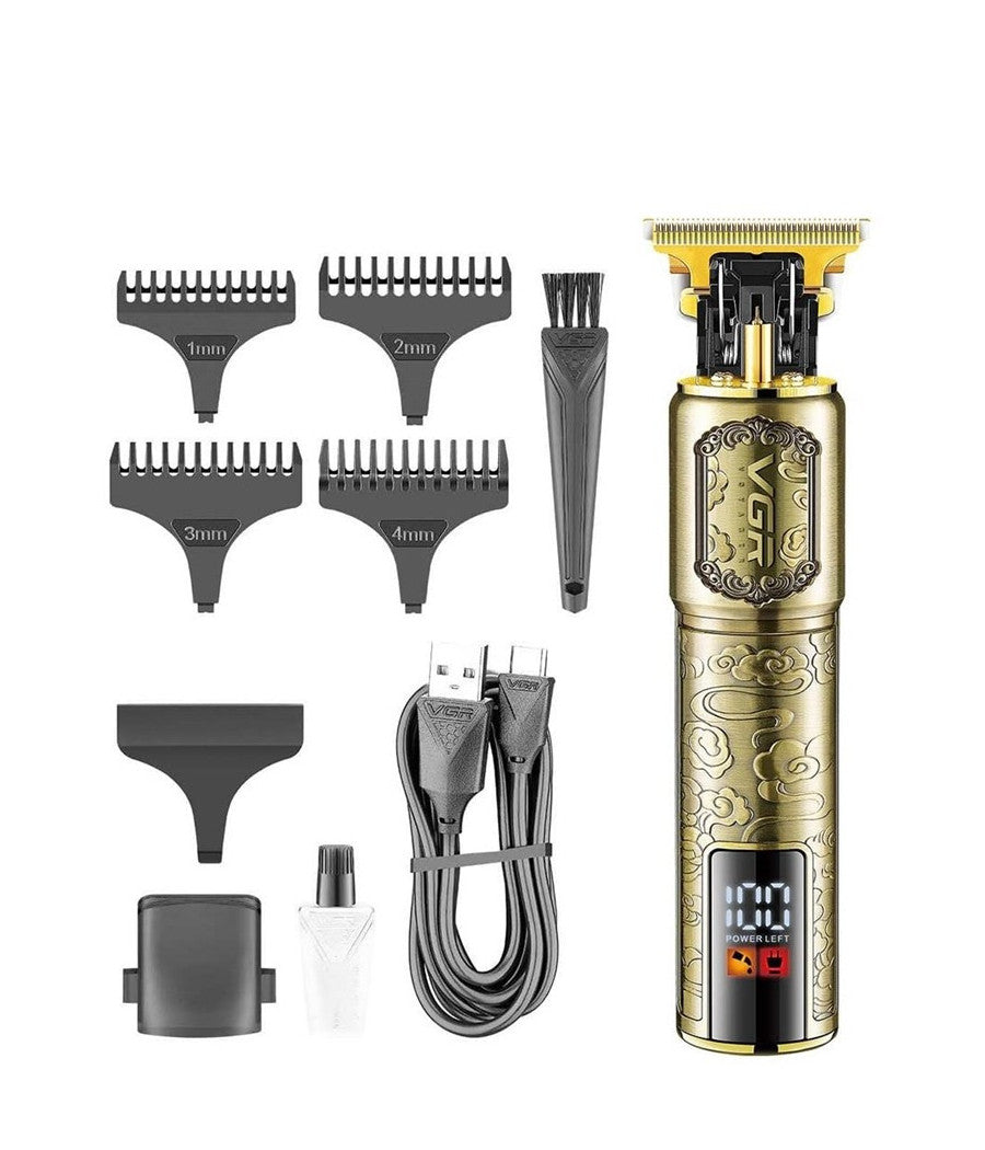 Tagliacapelli Professionale Ricaricabile Senza Fili Regolabarba Usb Rasoio V-073         