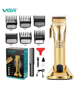 Tagliacapelli Professionale Ricaricabile Usb Base Ricarica Display Digitale V662         