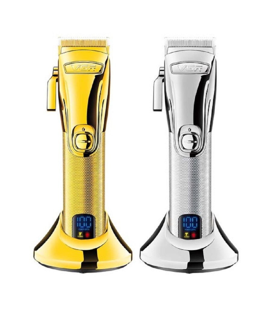 Tagliacapelli Professionale Ricaricabile Usb Base Ricarica Display Digitale V662         