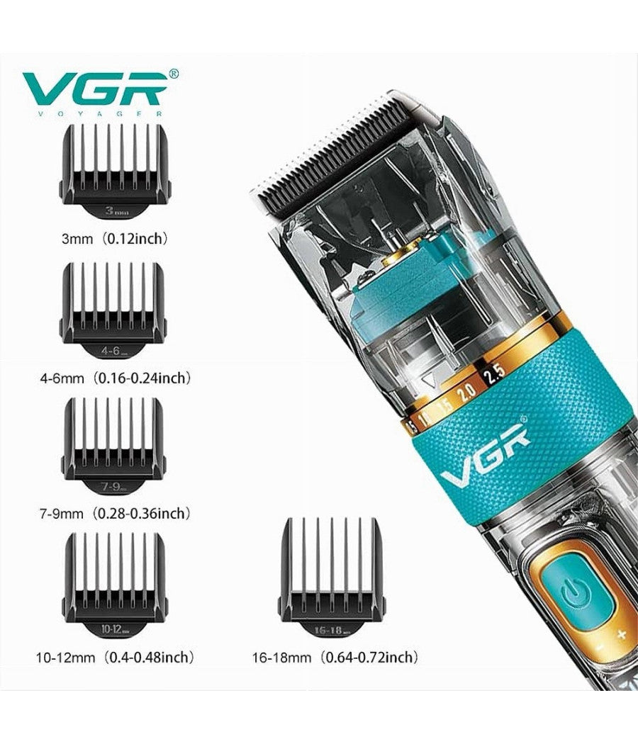 Tagliacapelli Professionale Rotella Zoom Ipx7 Impermeabile 3 Velocità  Vgr V-695         