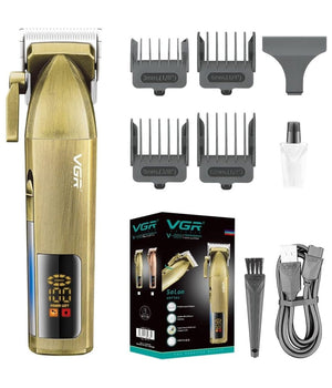 Tagliacapelli Professionale Senza Fili Display Led A Batteria Ricaricabile V-688         