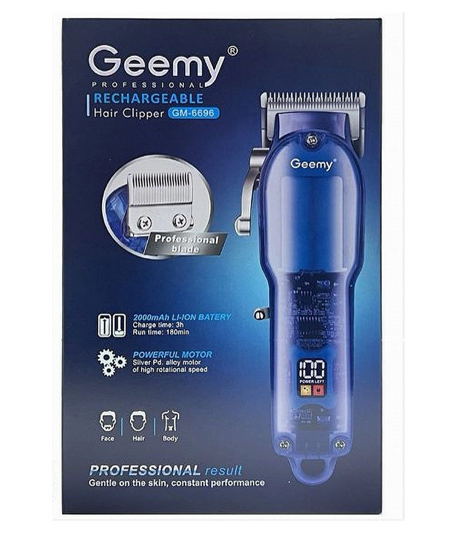 Tagliacapelli Professionale Senza Fili Display Led Capelli Barba A Batteria Gm-6696         