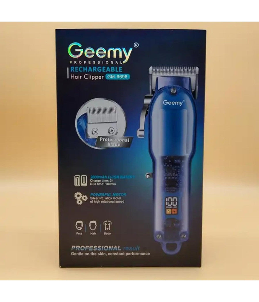 Tagliacapelli Professionale Senza Fili Display Led Capelli Barba A Batteria Gm-6696         