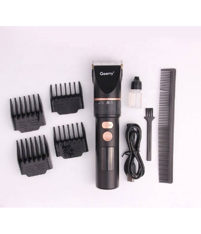 Tagliacapelli Professionale Trimmer A Batteria Ricaricabile Display Lcd Gm-6609         