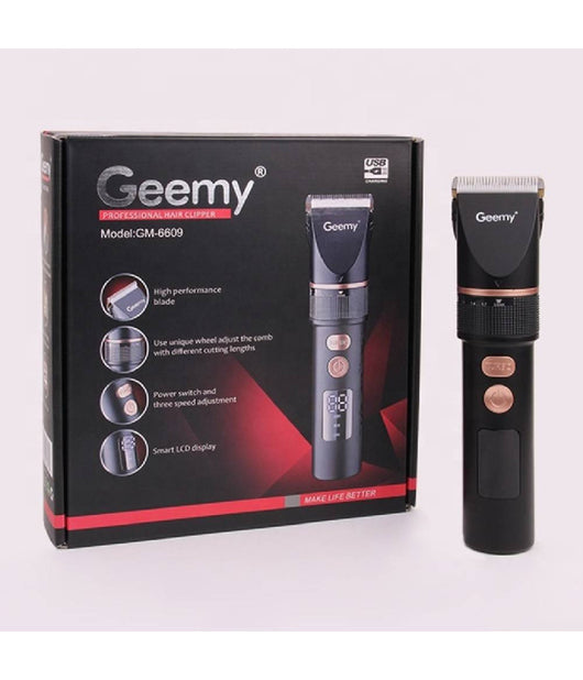 Tagliacapelli Professionale Trimmer A Batteria Ricaricabile Display Lcd Gm-6609         