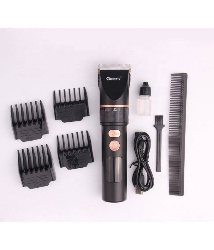 Tagliacapelli Professionale Trimmer A Batteria Ricaricabile Display Lcd Gm-6609         