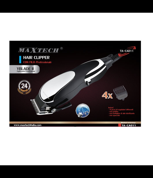 Tagliacapelli Professionale Uomo Rasoio Con Filo Spazzola Lubrificante Maxtech Ta-ca011         