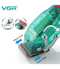 Tagliacapelli Professionale Uomo Senza Fili Ricaricabile Usb Leva Conica Vgr V-660         