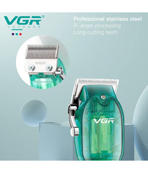 Tagliacapelli Professionale Uomo Senza Fili Ricaricabile Usb Leva Conica Vgr V-660         