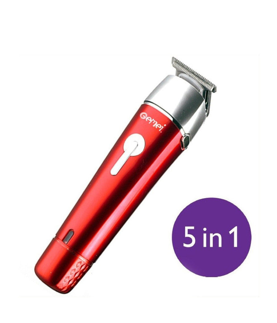 Tagliacapelli Rasoio Barba Taglia Capelli Peli Naso Ricaricabile 5 In 1 Gm-571         