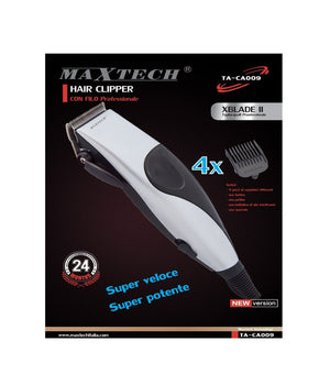Tagliacapelli Rasoio Con Filo Elettrico Regolabile Spazzola Maxtech Da Uomo Ta-ca009         